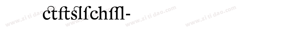 T Regular字体转换